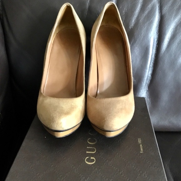💯Authentic GUCCI Camel Pumps EXCELLENT CONDITION - Picture 5 of 6